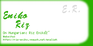 eniko riz business card